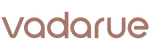 The brand text logo 'vadarue' is displayed in a lowercase, rounded sans-serif font in a muted dusty rose or mauve color on a transparent background.